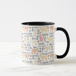 Flock Of Alpacas Pattern Mug
