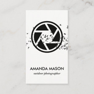 Flock of Birds Camera Lenses Business Card