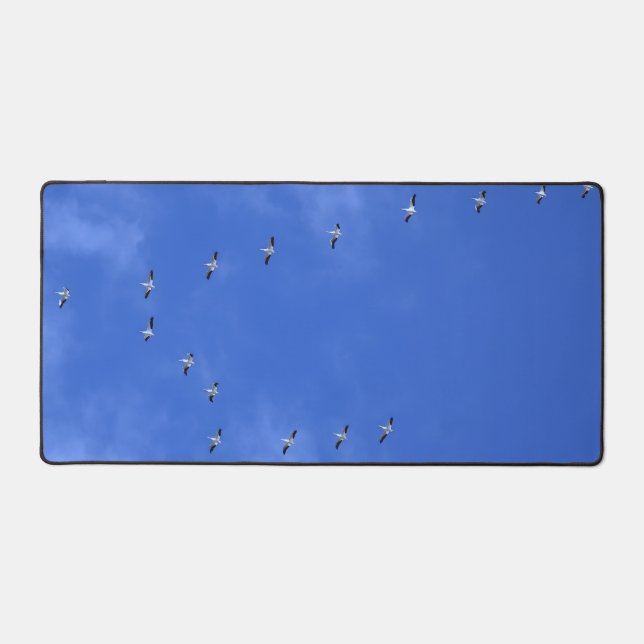 Flock of birds desk mat (Front)