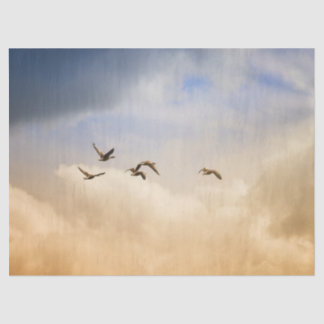 Flock of Birds in Flight Tissue Paper