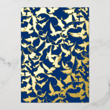 Flock of Birds in Navy Blue