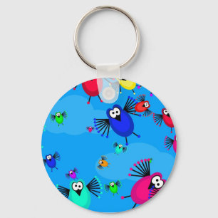 Flock of Birds Key Ring