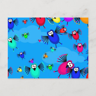 Flock of Birds Postcard