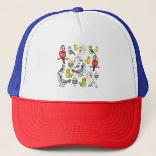 Flock of birds  trucker hat