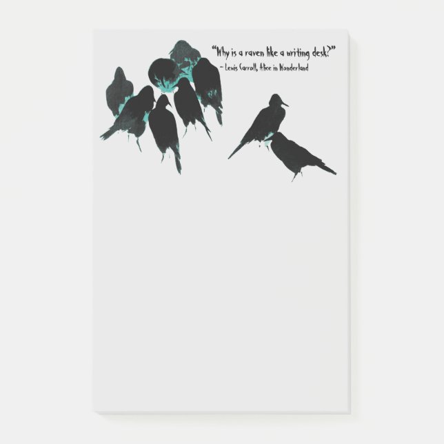 Flock of Black Birds The Ravens Post-it Notes (Front)