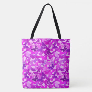 Flock of Butterflies, Amethyst, Violet and Orchid Tote Bag