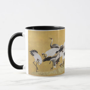 Flock of Cranes (right side) by Ishida Yutei Mug