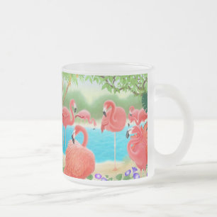 Flock of Flamingos Glass Mug