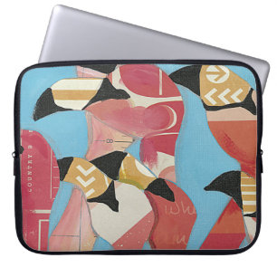 Flock of Flamingos Laptop Sleeve