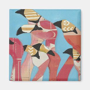 Flock of Flamingos Magnet