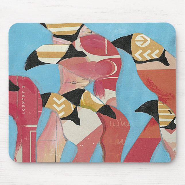 Flock of Flamingos Mouse Mat (Front)