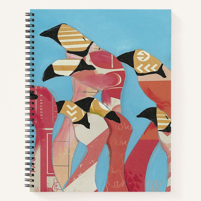 Flock of Flamingos Notebook (Front)