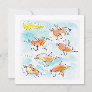 Flock of Little Birds Holiday Card