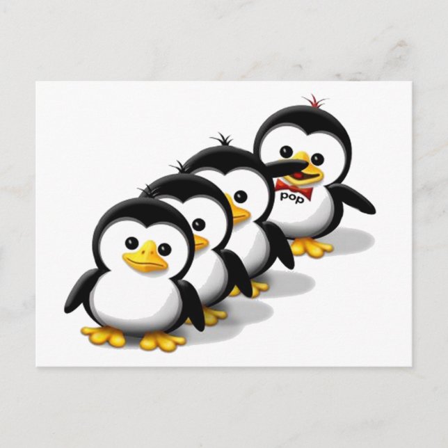 Flock of Penguins Postcard (Front)