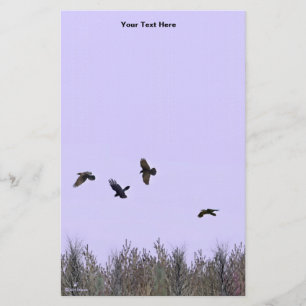 Flock Of Ravens Stationery