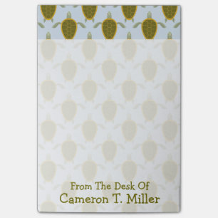 Flock Of Sea Turtles Pattern Add Your Name Post-it Notes