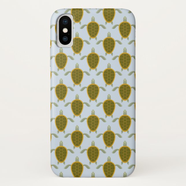 Flock Of Sea Turtles Pattern Case-Mate iPhone Case (Back)