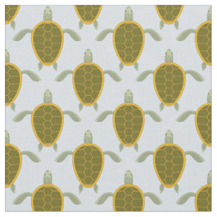 Flock Of Sea Turtles Pattern Fabric