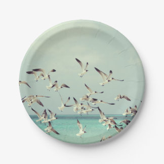 Flock of Seagulls Paper Plates