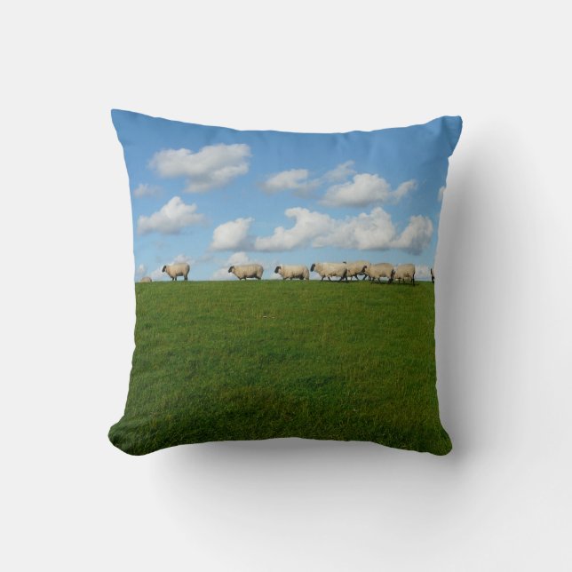 Flock of Sheep Cushion (Front)