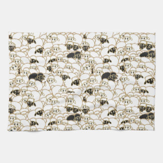 flock of sheep tea towel