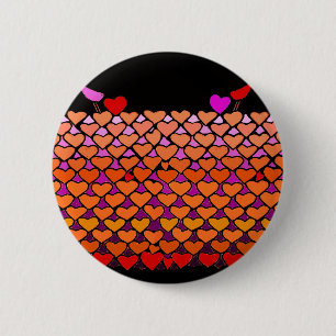 Flock of Valentines 6 Cm Round Badge