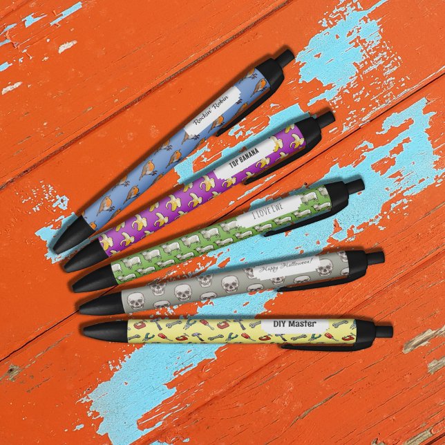 Flock Of Woolly White Sheep Pixel Art Pattern Black Ink Pen (Creator Uploaded)