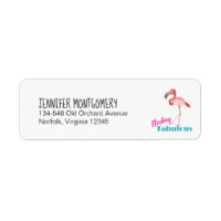 Flocking Fabulous Typography w/ Pink Flamingo