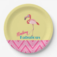 Flocking Fabulous Typography w/ Pink Flamingo