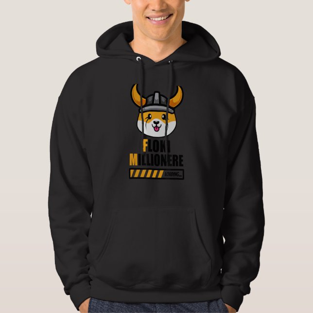 Floki Inu Millionaire Hodl Floki Inu Hoodie (Front)