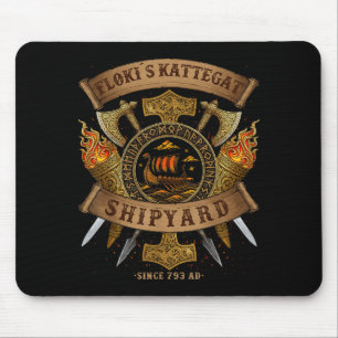 Flokis Shipyard Kattegat Viking Ship - Ringerike S Mouse Mat