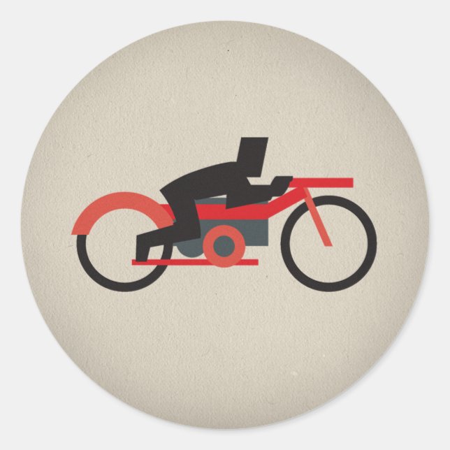 FLomm Heroes: LETHERHED! Classic Round Sticker (Front)