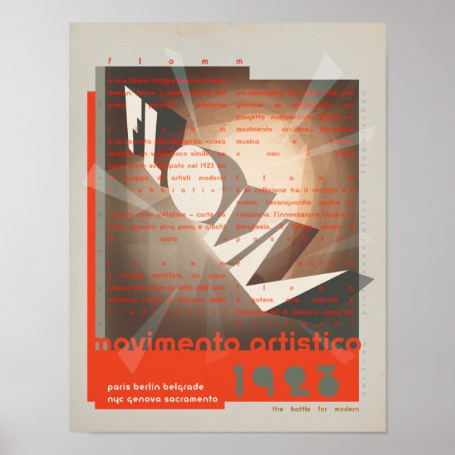 FLomm movimento artistico Poster (Front)