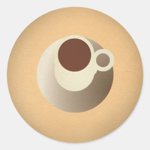 FLomm Power Gib: ESPRESSO! Classic Round Sticker