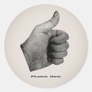 FLomm thum Classic Round Sticker
