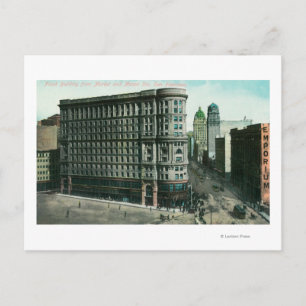 Flood Bldg from Market and Mason Sts Postcard
