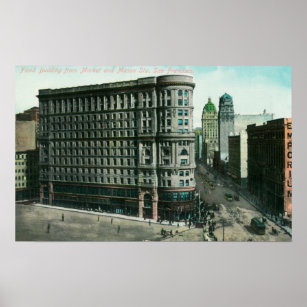 Flood Bldg from Market and Mason Sts Poster