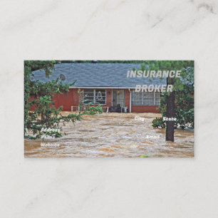 Flood Damage  Business Card