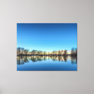 Flood on Godmanchester Rec. Canvas Print