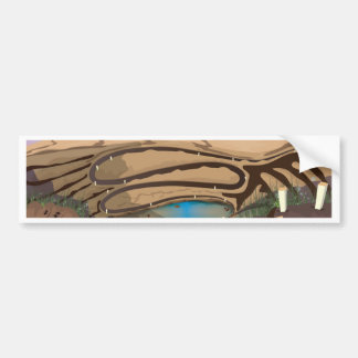 Flooded Open Cast Mine Bumper Sticker