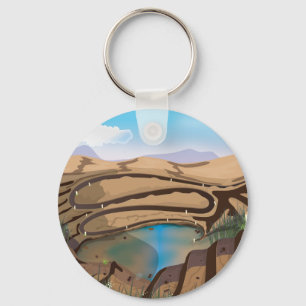 Flooded Open Cast Mine Key Ring