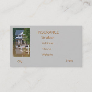 Flooded subdivision business card