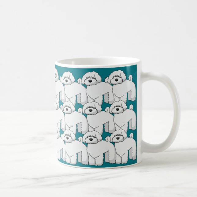 Floofy Puppy Pattern Coffee Mug (Right)
