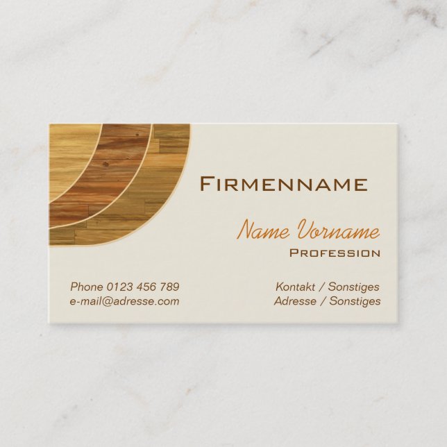 floor business card (Front)