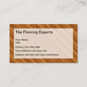 Floor Cleaning And Flooring Services Business Card
