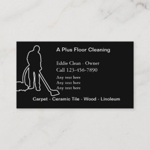 FLoor Cleaning Business Cards