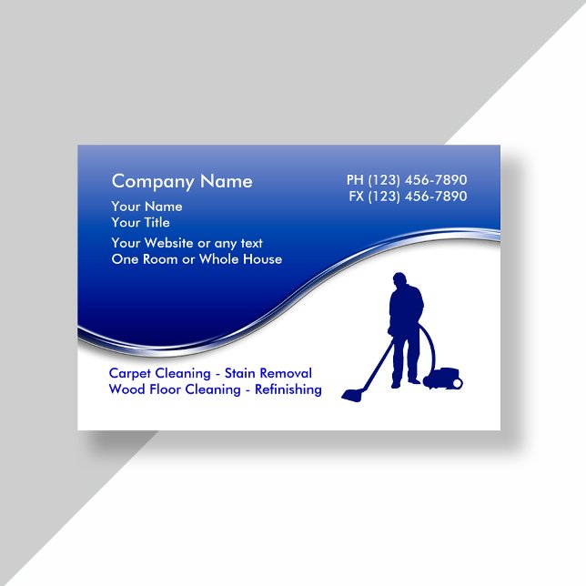 Floor Cleaning Business Cards (Creator Uploaded)