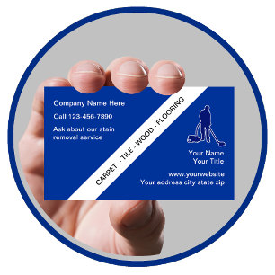 Floor Cleaning Business Cards