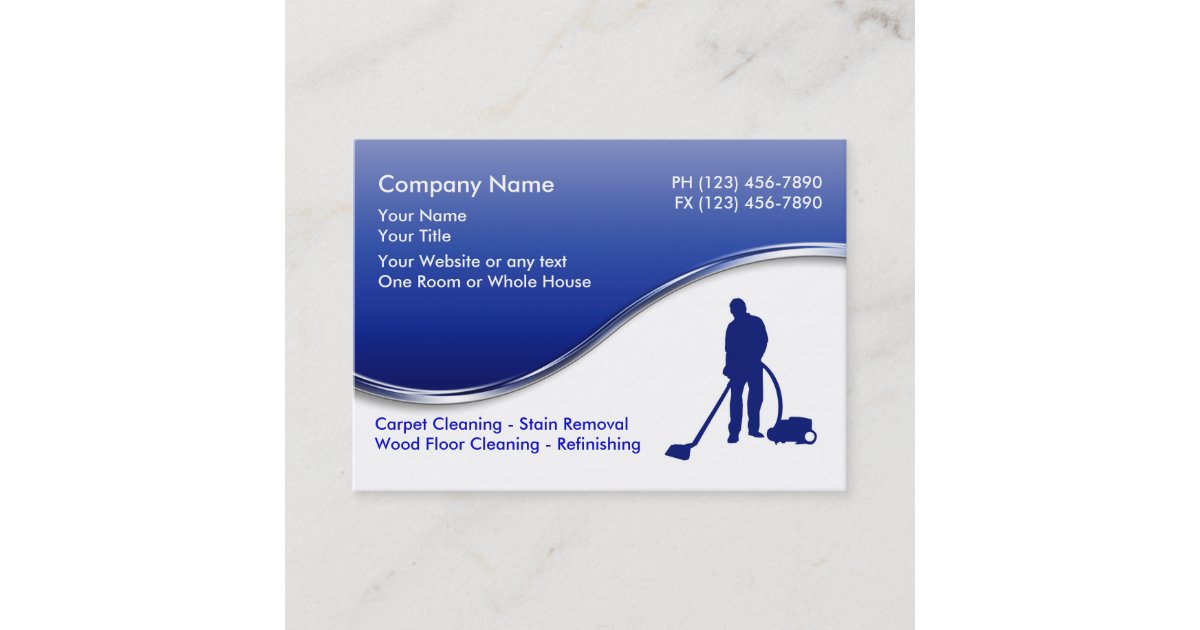 Floor Cleaning Business Cards | Zazzle