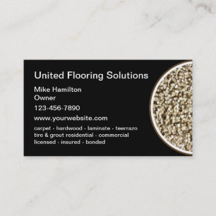 Floor Cleaning & Installation Professional Business Card